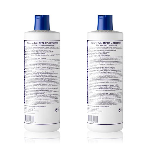 Mane ’n Tail Sulfate Free Repair ’n Replenish Gentle Cleaning And Replenishing System (15.2 Oz Each)