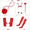 Mikovivi LLadybug Costume Set, 7pcs 100 Days of School Ladybug Costume Accessories Ladybug Halloween Costume Ladybug Dress Costume