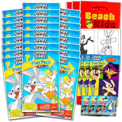 Looney Tunes Mini Party Favors Set for Kids - Bundle with 24 ACME Looney Tunes Bugs Bunny Play Pa...