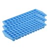Arrow Small Ice Cube Trays for Freezer, Ice Coffee and Blenders, 3 Pack, 60 Mini Cubes Per Tray, 180 Total, Made in the USA, BPA Free Plastic, Ideal, Blue