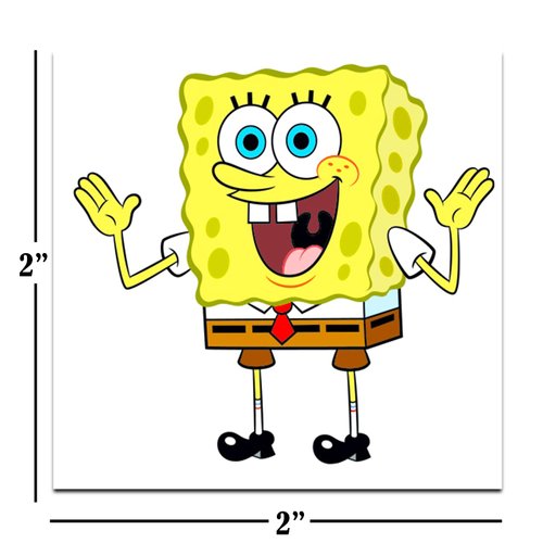 Spongebob Squarepants Tattoos Party Favors Bundle ~ 70+ Perforated Individual 2" x 2" Spongebob Temporary Tattoos for Kids Boys Girls (Spongebob Party Supplies MADE IN USA)