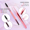 BTLLSSH Lash Extension Kit DIY 240pcs Lash Clusters Eyelash Extension Kit Individual Lashes Kit with Lash Bond & Seal Remover Lash Tweezers for Self Use (003E-0.31-0.63INCH-MixStyles)
