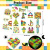 Qpout 95 PCS Glow In The Dark Building Block Temporary Tattoos, 8 Sheets Building Bricks Luminous Tattoos Stickers for Building Block Birthday Party Favors Supplies