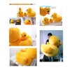 VIDOSCLA Yellow Duck Stuffed Plush Pillow Animal Dolls Super Soft Huggable Toy Gift for Children