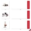The Best Card Company - 10 Blank Animal Christmas Note Cards - Assorted Bulk Holiday Cards for Kids, Fun Wildlife (4 x 5.12 Inch) - Christmas Cow Yoga MQ6545XSB-B1x10