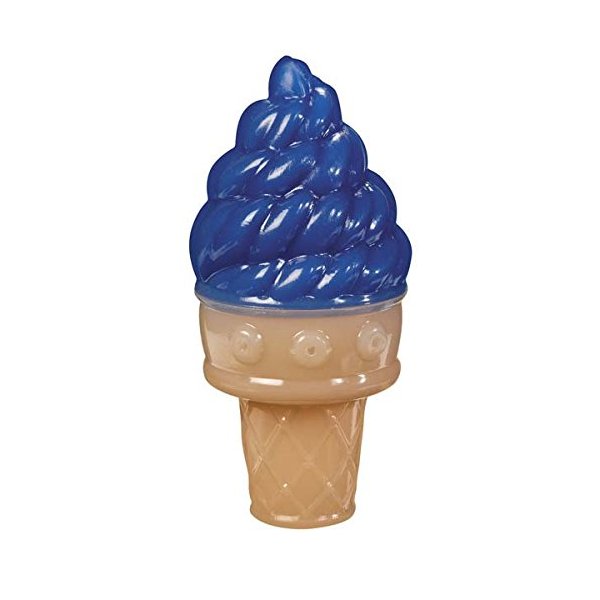 Cooling Dog Toys Fun Summer Ice Cream Cone & Popsicle Look Choose Color & Shape(Blue Ice Cream Cone)