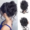 Uotp Claw Synthetic Hair Bun Messy Curly Hair Bun Chignon Elastic Ponytail Scrunchy Hair Band Hair Pieces Hair Ring Wrap For Women Hairpins (#2)