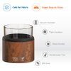 asobu Whiskey Glass with Insulated Stainless Steel Sleeve, 10.5 ounces (Natural Wood)
