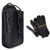 HYS Nylon Case with Belt Loop & D-Ring/Black Carrying Strap, Tactical Holster Walkie Talkie Pouch for MOTOROLA GP328 PRO5150 GP320 GP340 MTX960 Handheld Two Way Radio