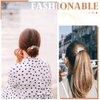 9 Pcs Hair Ties Crystal Elastic Hair Scrunchies Stretchy Hair Accessories Bead Ponytail Holders Boho Hair Elastics Ties Handmade Hair Bands for Women Rubber Bands (Cute Style)