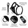 Kurgo Tru-Fit Smart Harness, Dog Harness, Pet Walking Harness, Quick Release Buckles, Front D-Ring for No Pull Training, Includes Dog Seat Belt Tether (Black, Medium)