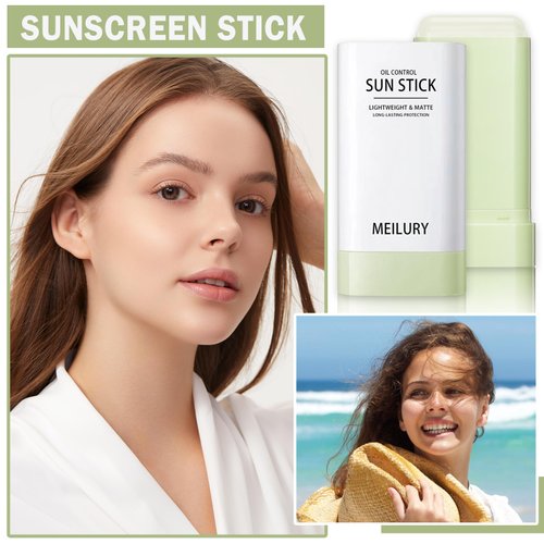 QIUFSSE Korean Sunscreen Stick for Face and Body Moisturizing Matte Sun Stick,Lightweight Oil Control Non-sticky,Long-Lasting Protection Sunstick,Suitable for All Skin Types
