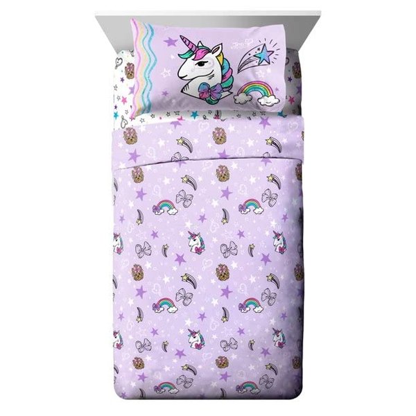 JoJo Siwa Sparkle Shine Kids 4-Piece Full Sheet Set