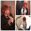 Aicos Anime Long Pink Red Cosplay Braids Wigs for Women Long Wigs Cosplay + Free Cap