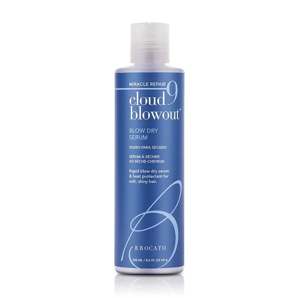 Brocato Cloud 9 Blow Dry Serum: Heat Protectant Blowout Cream Conditioner for Smoothing Shine - Blow Out Balm for Women with Thermal Styling and Straightening Protection for Smoother Hair - 8.5 Oz