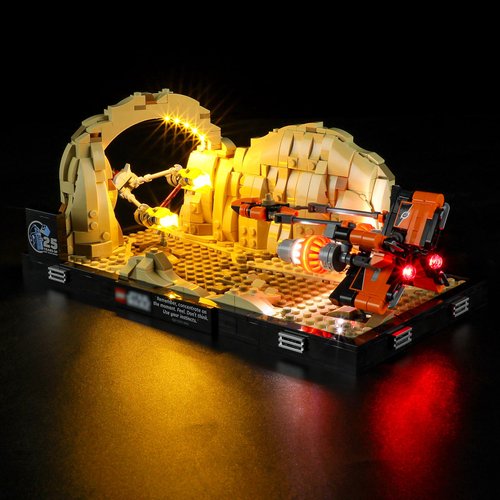 YEABRICKS LED Light for 75380 Star Wars Mos ESPA Podrace Diorama Building Blocks Model (Building Set NOT Included)