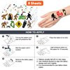 Bigfoot Jungle Temporary Tattoos Sasquatch Theme Birthday Party Decorations Favors Supplies Cute 90 PCS Monster Outdoor Tattoo Stickers Gifts for Boys Girls Kids Class School Prizes Carnival Christmas