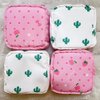 PayPie Sanitary Napkin Storage Bag, Portable Menstrual Pad Bag Tampons Collect Bags, Zipper Nursing Pad Holder Tampon Bag Sanitary Organizer for Women and Girls, 12 * 12 * 4 cm (Pink Strawberry)