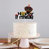 Dog Happy Birthday Cake Topper,Cute Puppy Pet Themed Bday Party Cake Decor,Dachshund Puppy Theme Kids Birthday Party Decorations