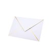 A7 Envelopes - 25-Pack V Flap Foil Border Luxury Mailing Envelopes for 5" x 7" Cards - for Wedding, Invitations, Baby Shower, Photos, Graduation, Birthday, Bridal Shower - 5.25" x 7.25" (White)