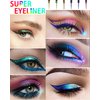 Chameleon Glitter Eyeliner Liquid, Pink Purple Metallic Satin High-Pigmented Color Multi-Reflective Finish Glitter Eye Liner Eyeshadow Pen,Smudge-proof,Longwear,Ultra-Fine Tip Eyeliner,for Eye Makeup-06