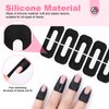 Saviland 100PCS Nail Polish Protector for Fingers: 99.99%+ U V Protection Cuticle Protector for Nail Painting U-Shaped Nail Protector Peel Off Nail Tape for French Tip Nails Stamp Nail Art