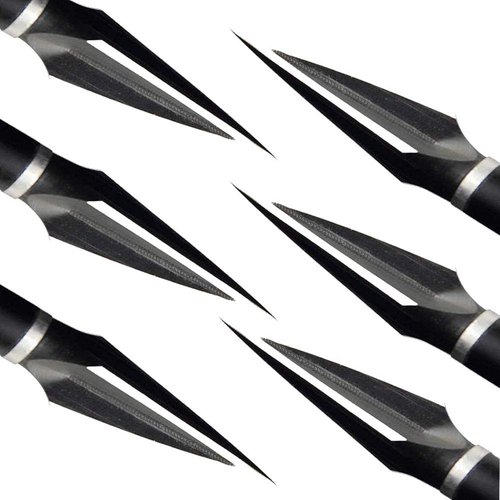 Archery Broadheads 120 Grain Traditional Hunting Arrow Head for Compound Bow,Pack of 6 (120GR)