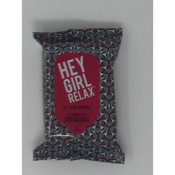 Hey Girl Relax Pomegranate Scented Makeup Remover Wipes - Small Pack of 25 Towelettes
