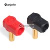 chanjorlin RC Car Battery T Plug Female to 90 Degree 4mm Banana Connectors Heatsink Bullet Plug Grips for 2S 7.4V Lithium Battery Female to Male Cable Modeling 1/10 RC Crawler Cars Upgrade Parts