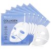 MXCZBSM Collagen Face Mask, Deep Collagen Anti Wrinkle Lifting Mask, Hydrating Firming Overnight Hydrogel Mask for Firm, Elastic, and Radiant Skin, Suitable for All Skin Types
