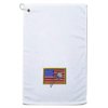 Style In Print Golf Towel USA Flag and Golf Ball Cotton Bag Accessories White
