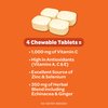 Airborne Vitamin C 1000mg (per serving) - Citrus Chewable Tablets (64 count in a box), Gluten-Free Immune Support Supplement With Vitamins A C E, ZINC, Selenium, Echinacea, Ginger, Antioxidants