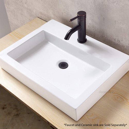 Decor Star PU-005-TO 1 1/2" Bathroom Faucet Vessel Vanity Sink Grid Drain Stopper Strainer Without Overflow Oil Rubbed Bronze