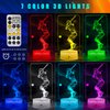 FlyonSea Baseball Light,Baseball Bedside Lamp 7 Colors Change + Remote Control with Timer Night Light Optical Illusion Lamps for Gift Ideas for Boys or Kids