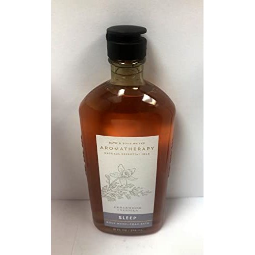 Bath and Body Works Aromatherapy Sleep Cedarwood and Vanilla Body Wash & Foam Bath 10 Ounce Full Size