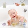 AMCHSURI Bath Toys for Babies 6-12 Months,10 PCS Mold Free Baby Bath Toys Ocean Animals Bathtub Float Toy for Water Play Kids Preschool Education Toy Christmas Birthday Baby Gifts