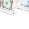 IEEK Acrylic Dollar Bill Frame Currency Holder Clear Paper Money Holders for Collectors Currency Ticket Protector Dollar Bill Display Case,7.3 x 3.5 Inch,2 Pack