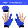 Yxmeiguo 4pcs Thumb Sucking Guard Gloves Kids Anti Thumb Sucking Glove Chewy Compression Thumb Sucking Stop Nail Biting Finger Biting Glove for Kids Thumb Guard for Ages 5-12
