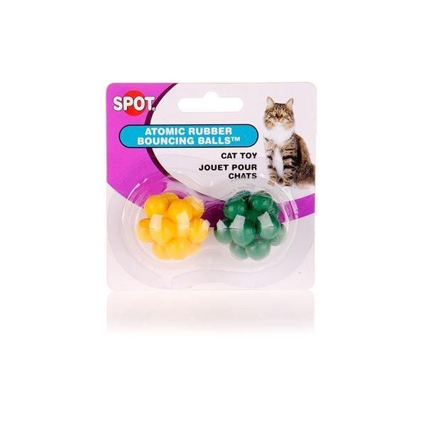 Ethical Pet Atomic Bouncng Ball Cat Toy (2 Pack) [Set of 4]