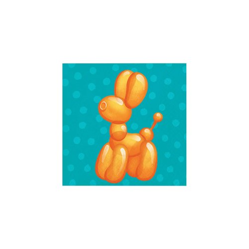Party Balloon Animal Beverage Napkins, 16 ct