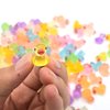 Doanpusi 100 Pcs Mini Ducks Glitter Tiny Small Ducks to Hide Plastic Resin Anime Figure for Dollhouse Landscape Home Dcorations Glitter
