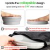 ME.FAN Silicone Collapsible Bowls - Silicone Folding Travel Bowl with Lids - Expandable Food Storage Containers Set - Portable, [27oz]