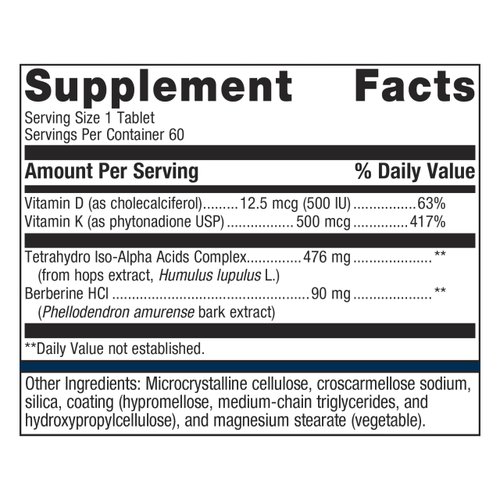 Metagenics Ostera Supplement with Vitamin D, K and Berberine to Promote Healthy Bone Remodeling in Postmenopausal Women - 60 Tablets