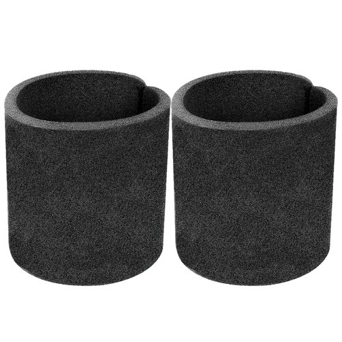 HASMX Small Foam Filter Sleeve Replacement for Shop Vac Type CC 9052600 90526 905-26 905-26-00 Wet/Dry Vacuum 1-5 Gallon Portable, Black (2-Pack)