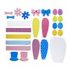 KINREX Easter Day Craft Kit - Paper Bunny Ears Crafts for Kids - Makes 4 Bunny Headbands - 34 Pieces
