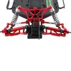 RCMYou RC Front Rear Suspension A-Arms Upgrades Part for 1/10 Rustler VXL/Stampede VXL 2WD,Alloy Arms Hop Ups w/Tie Bar,Replace 3631 3655,Red