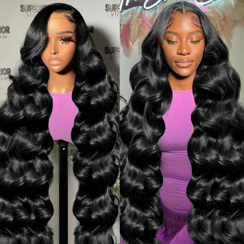 13x6 Lace Front Wigs Human Hair Pre Plucked Body Wave Lace Front Wigs Human Hair 220 Density Frontal Human Hair Wig HD Lace Front Wigs Human Hair for Women 13x6 Body Wave Frontal Wigs Human Hair 26''