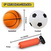VETGI Toddler & Little Kids Basketball, 5" Mini Basketball w/Pump, Small Inflatable Balls for Boys and Toddler, Indoor Outdoor Basketball Set, Safe PVC Basketball for Kids Age 3 4 5 6 7 8