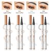 Precision Microblading Eyebrow Pen - Advanced Smudge-Resistant Brow Pencil for Women, Featuring Unique Micro-Fork Tip, Waterproof and Long-Lasting, Delivers Natural, Hair-Like (Grey)