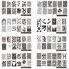 FingerAngel 21Pcs Nail Stamp Plate Set 16Pcs Mix Design Stamping nail Art Plate + 2Nail Stamper + 2Scraper+1Pcs Case Nails Art Stamping Plate Scraper Stamper Set Leaves Flowers Nail plate